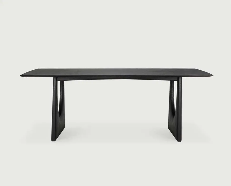 Geometric Matbord | Svart Ek | 220 cm