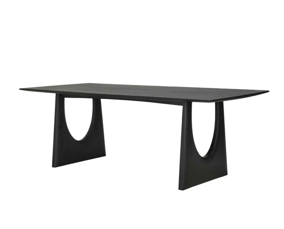 Geometric Matbord | Svart Ek | 220 cm