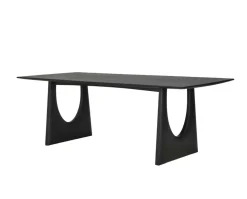Geometric Matbord | Svart Ek | 220 cm