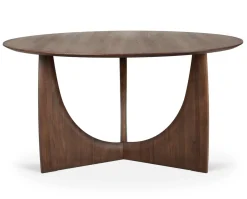 Geometric Matbord Ø150 | Teak