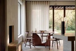 Geometric Matbord Ø150 | Teak