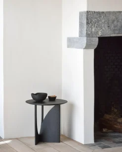 Geometric Sidobord | Svart Ek