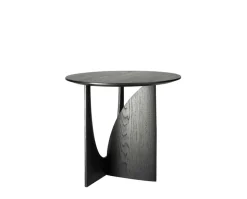 Geometric Sidobord | Svart Ek