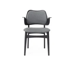 Gesture stol Svart BS Grey Melange m rygg