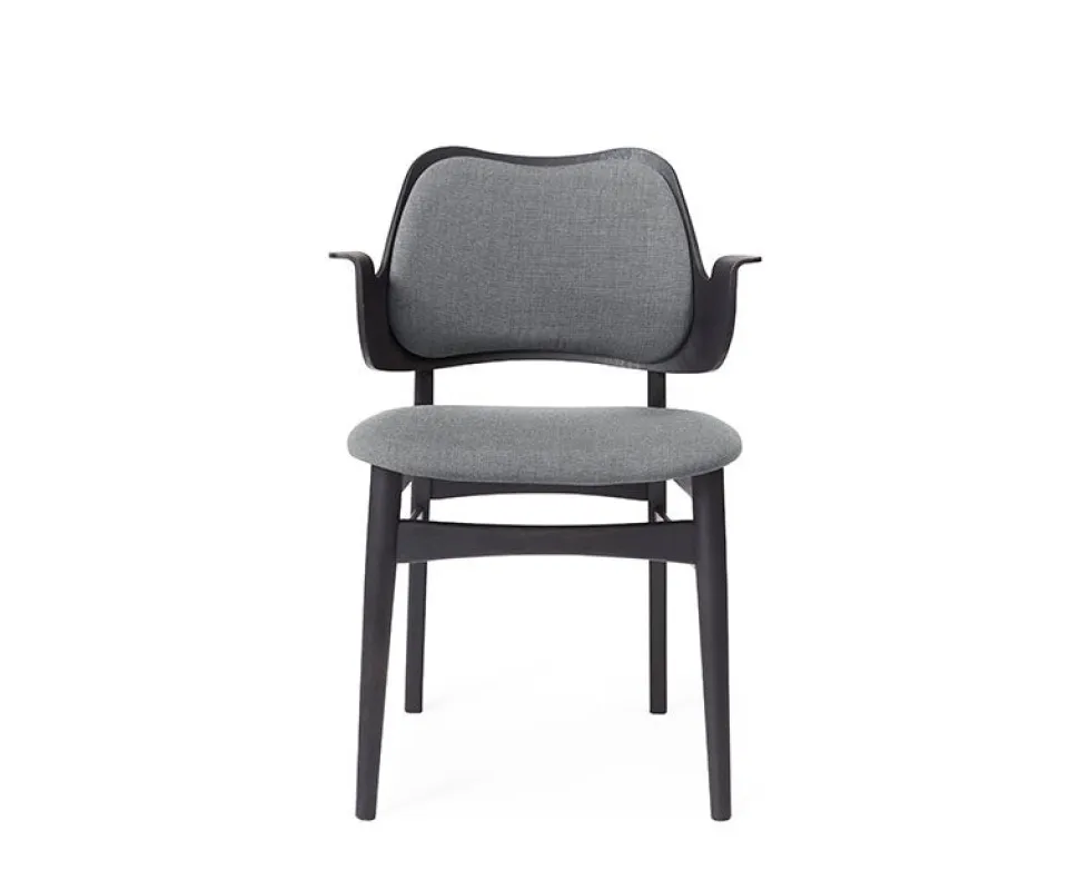 Gesture stol Svart BS Grey Melange m rygg