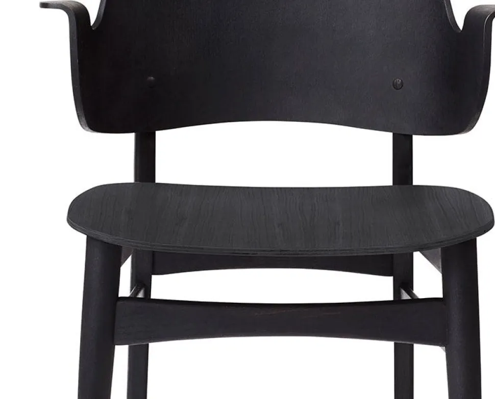 Gesture stol Svart BS Grey Melange m rygg