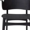 Gesture stol Svart S Svart läder