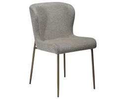 Glam Stol | Pebble Earth Bouclé/Antique Brass