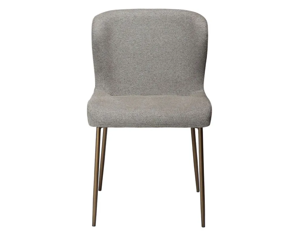 Glam Stol | Pebble Earth Bouclé/Antique Brass