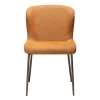 Glam Stol | Pumpkin Spice Bouclé/Antique Brass