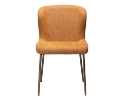 Glam Stol | Pumpkin Spice Bouclé/Antique Brass