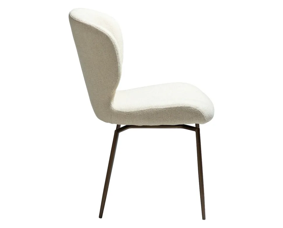 Glory Snurrstol | Frosted Almond Bouclé | Antik Mässing