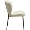 Glory Stol | Frosted Almond Bouclé | Antik Mässing