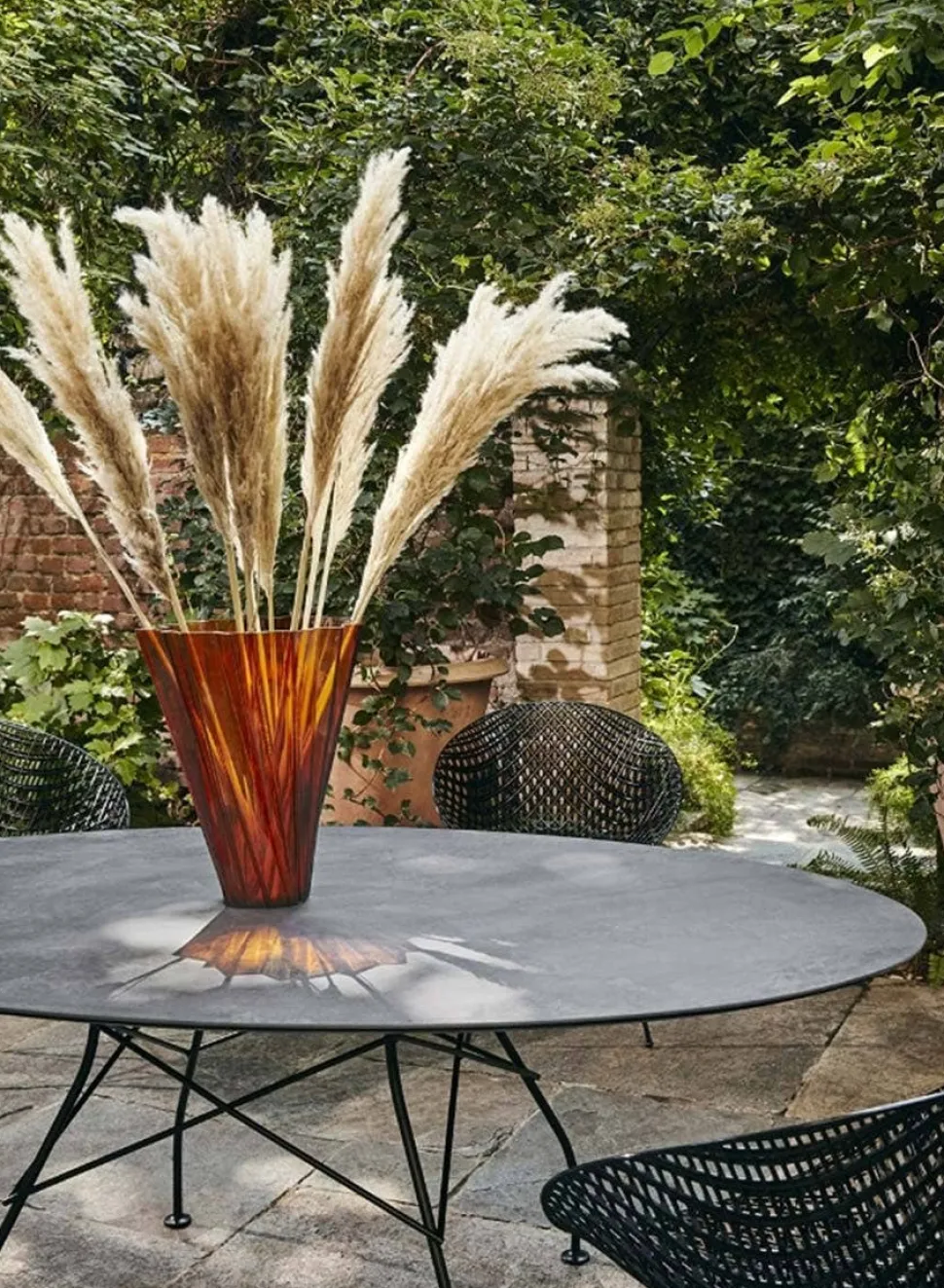 Glossy Bord Outdoor | 192x118, Vit skiva, vita ben