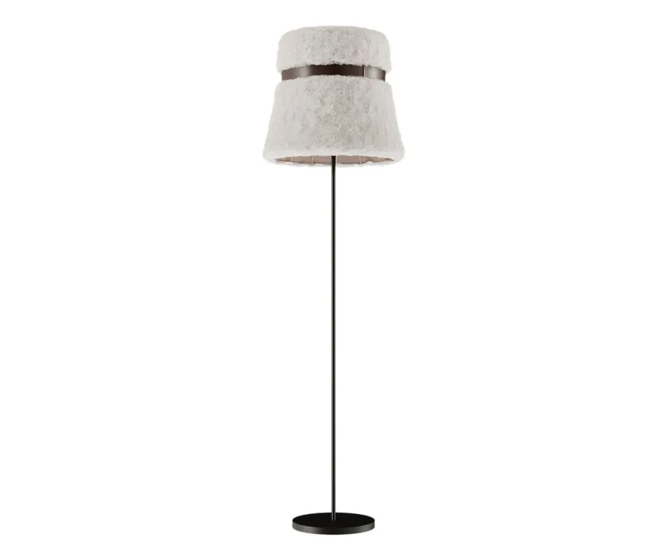 Glowing Ice Golvlampa | 40 cm | Chocolate leather