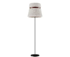 Glowing Ice Golvlampa | 40 cm | Oak leather