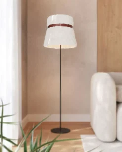 Glowing Ice Golvlampa | 50 cm | Polo leather