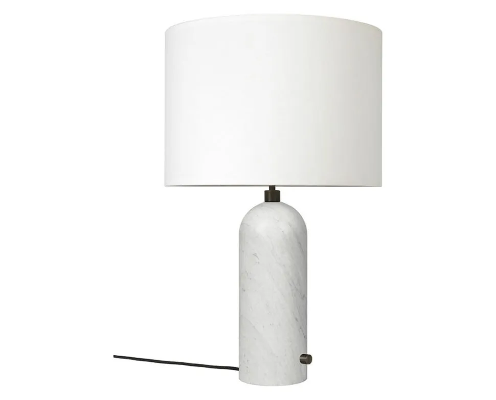 Gravity Bordslampa Large | Vit Marmor, Vit