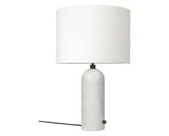 Gravity Bordslampa Large | Vit Marmor, Vit