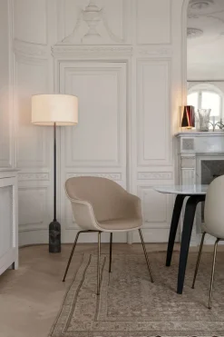 Gravity Golvlampa | Svart Marmor, Vit