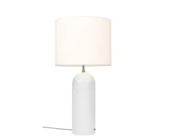 Gravity Golvlampa XL Låg | Vit Marmor, Vit