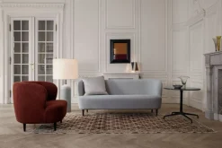 Gravity Golvlampa XL Låg | Vit Marmor, Vit