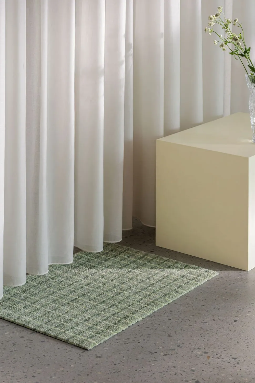 Grid Dörrmatta | Lime Candycane 85x115
