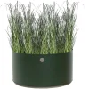 Grow Planter Ø75 | Dark Green/ Taupe