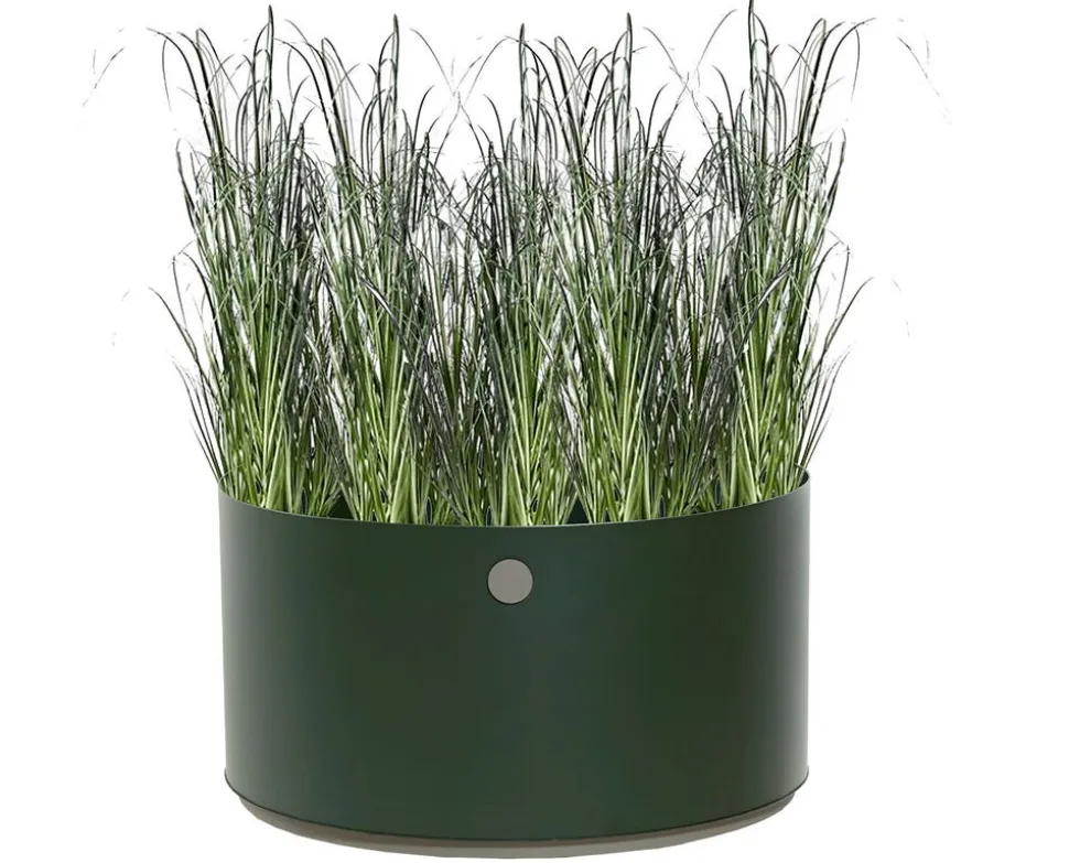 Grow Planter Ø75 | Dark Green/ Taupe