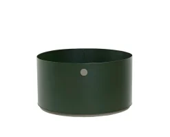 Grow Planter Ø75 | Dark Green/ Taupe