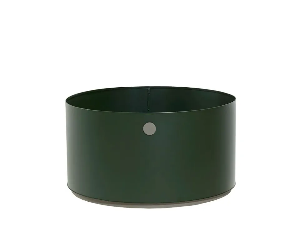 Grow Planter Ø75 | Dark Green/ Taupe