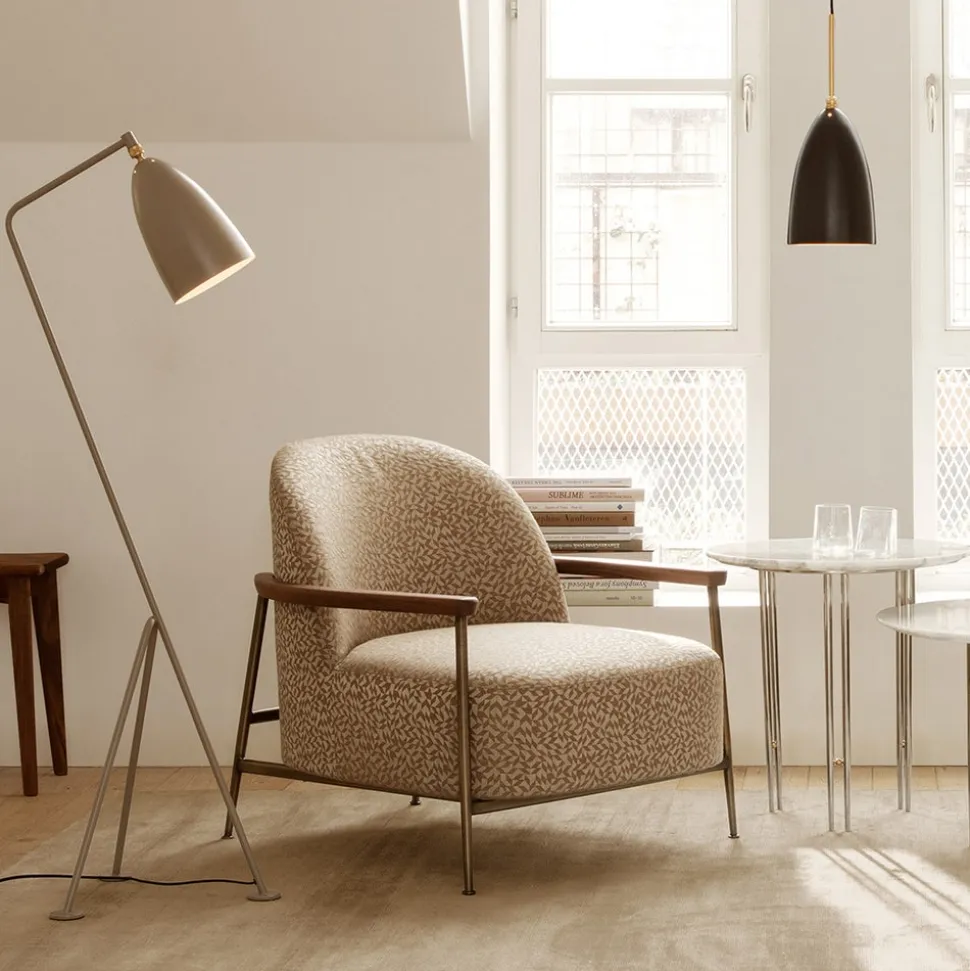 Gräshoppa Golvlampa Vintageröd