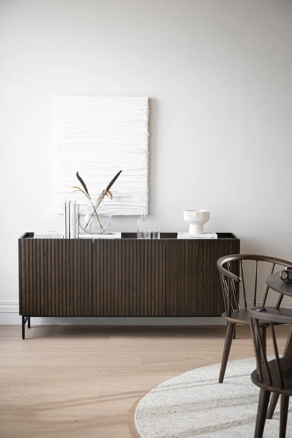 Halifax Sideboard | Brunlackad Ek