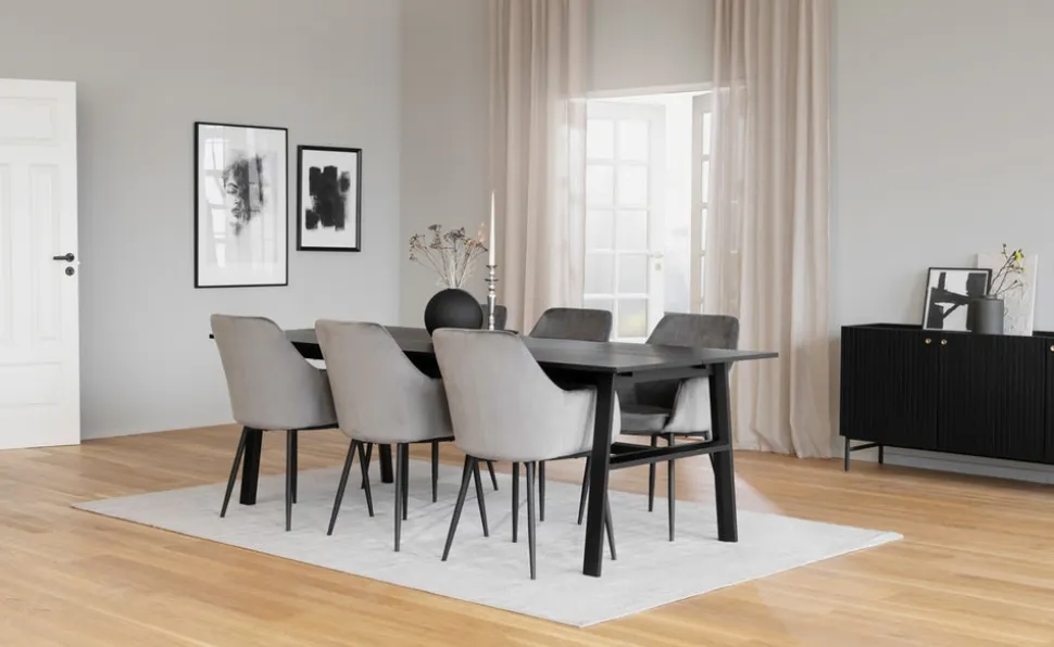 Halifax Sideboard | Svartlackad Ek