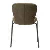 Heap Stol | Dark Olive Bouclé/Antique Pewter