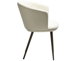 Hey Karmstol | Frosted Almond Bouclé | Beige Konstläder
