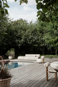 Hippo Lounge Chair Outdoor | Sunbrella Savane Coconut