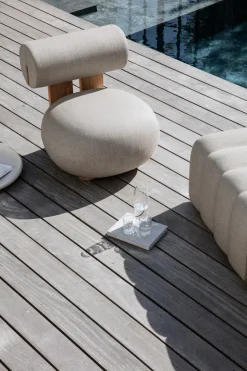 Hippo Lounge Chair Outdoor | Sunbrella Savane Whisper