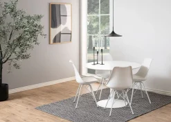 Ibiza Matbord Ø100 | Vit MDF