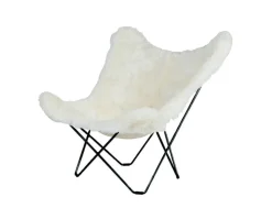Iceland Mariposa Fåtölj Shorn White / Black