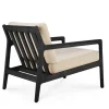 Jack Outdoor Loungefåtölj | Svartlackad, Natural
