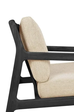 Jack Outdoor Loungefåtölj | Svartlackad, Natural