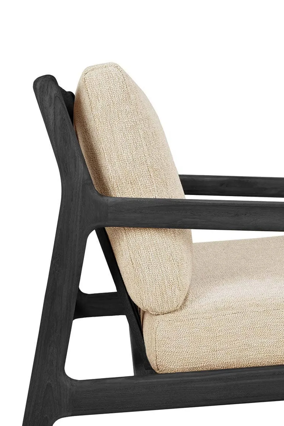 Jack Outdoor Loungefåtölj | Svartlackad, Natural