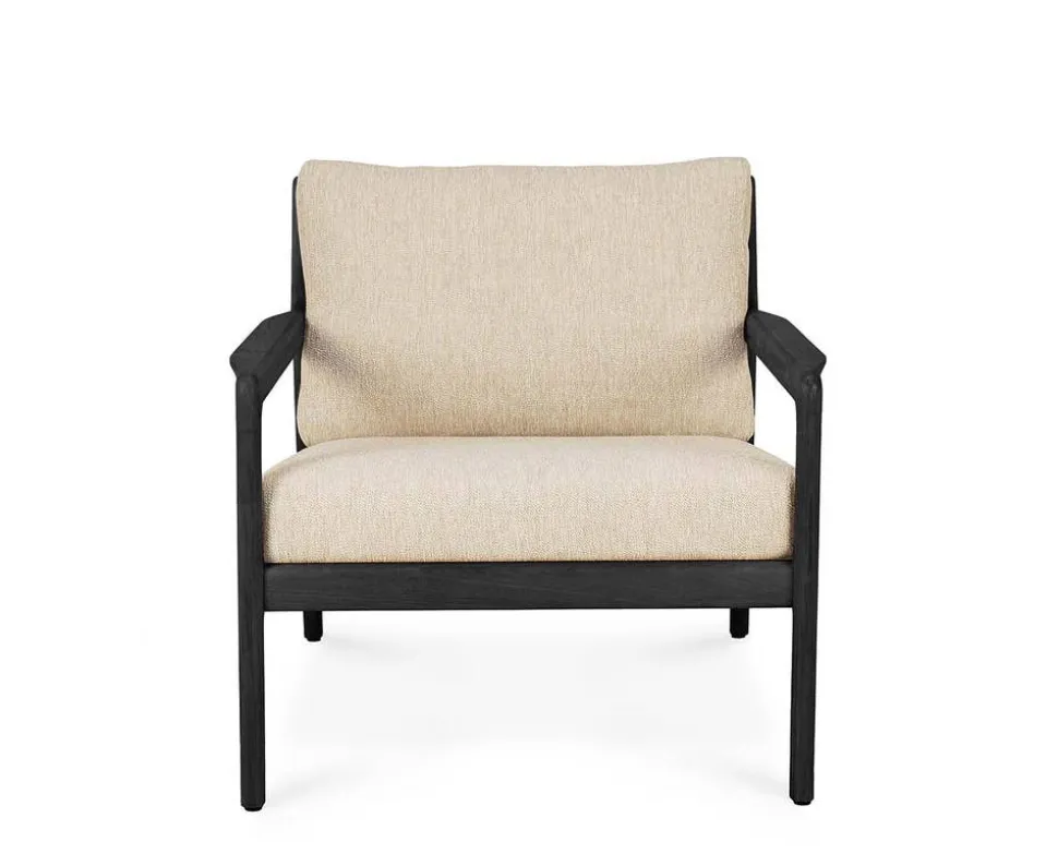 Jack Outdoor Loungefåtölj | Svartlackad, Natural