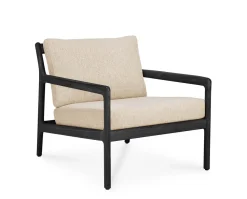 Jack Outdoor Loungefåtölj | Svartlackad, Natural