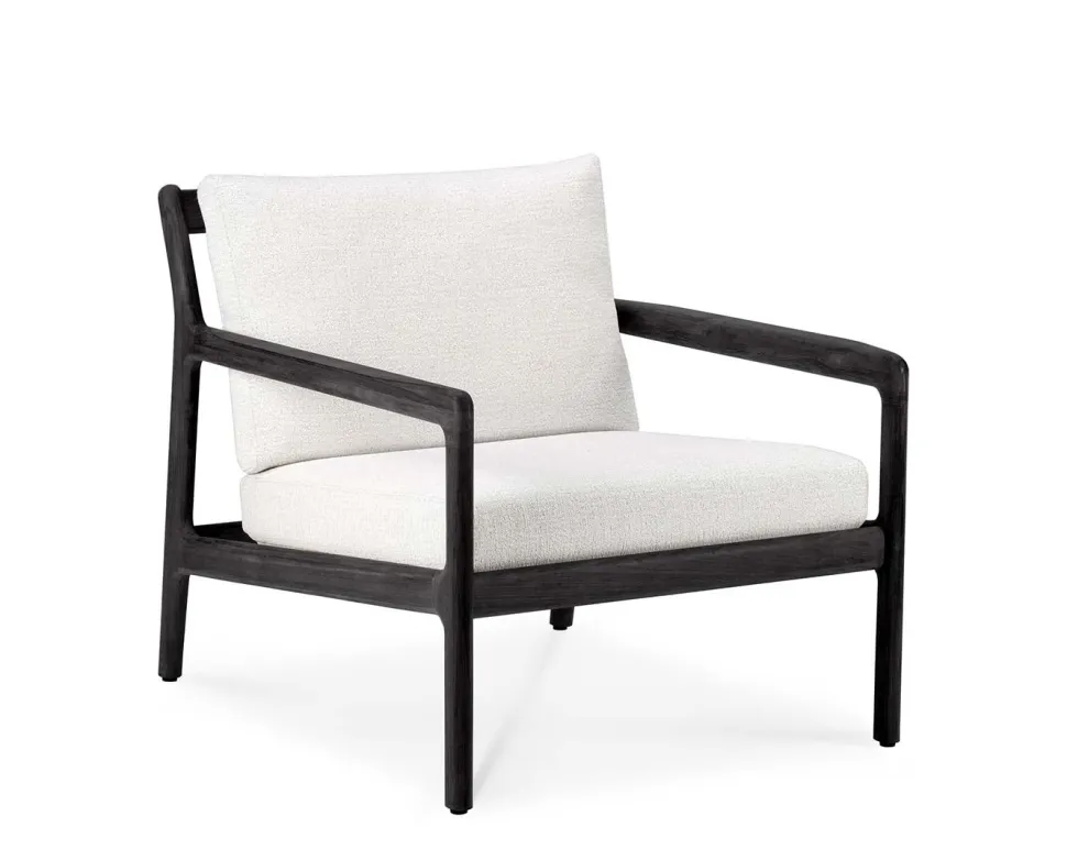 Jack Outdoor Loungefåtölj | Svartlackad, Off White