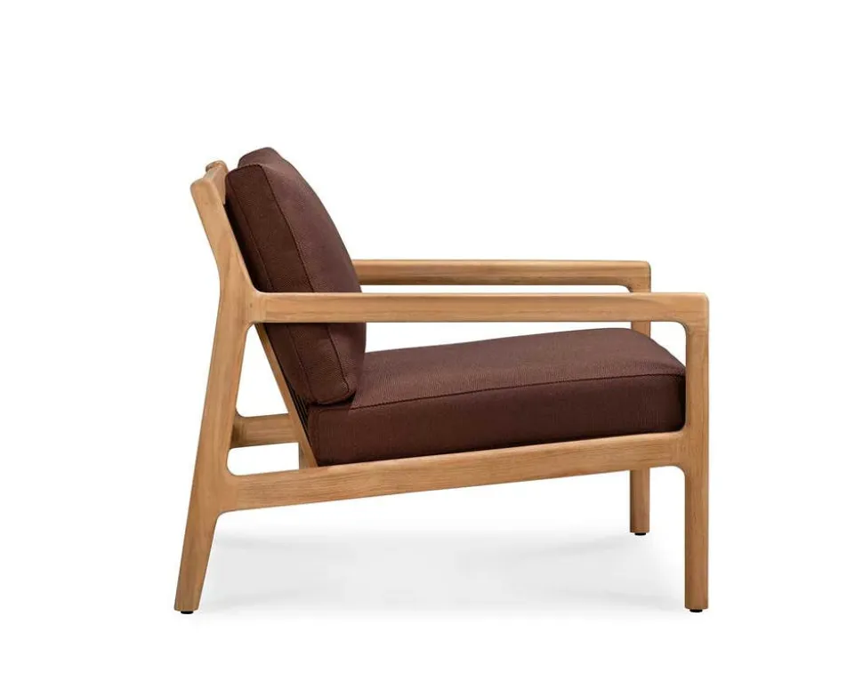 Jack Outdoor Loungefåtölj | Teak, Burgundy