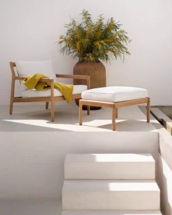 Jack Outdoor Loungefåtölj | Teak, Off White