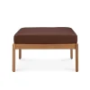 Jack Outdoor Pall | Teak, Burgundy