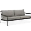 Jack Outdoor 2-sits Soffa | Svartlackad Teak, Mocha